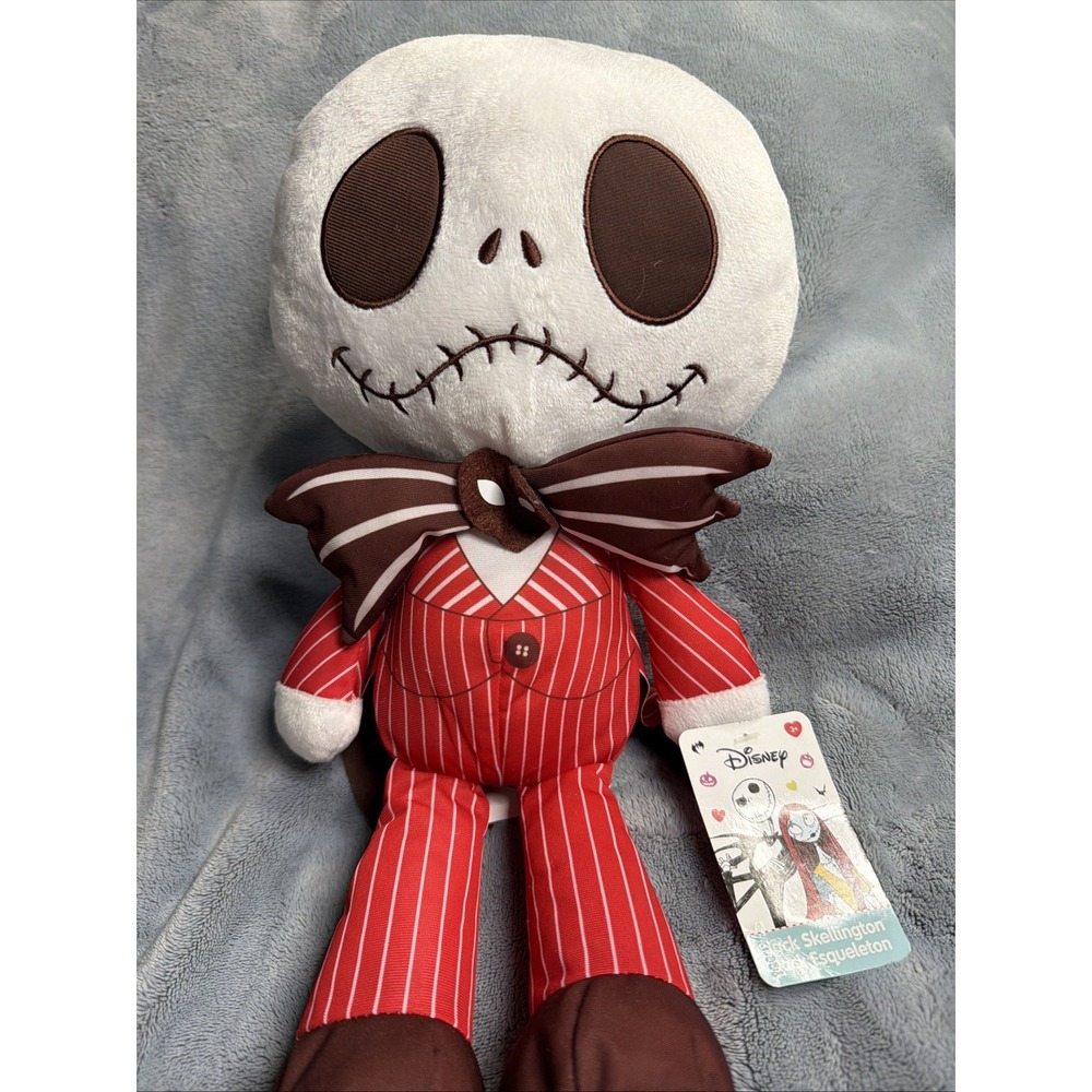 Disney Nightmare Before Christmas 16" Jack Skellington Valentine's Plush NWT